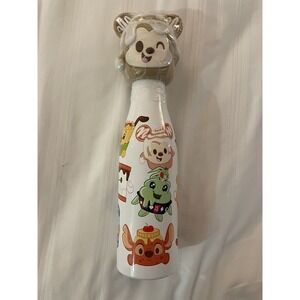 NEW 17oz Disney Munchlings Stainless Steel Water Bottle Mickey Cinnamon Bun Top